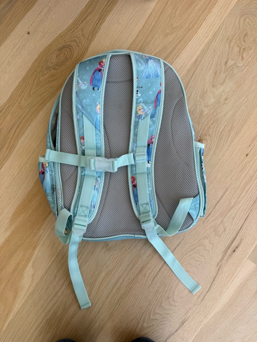 Disney Mint Blue Frozen Character Kids Backpack Large embroidered name Isabella - Picture 14 of 15